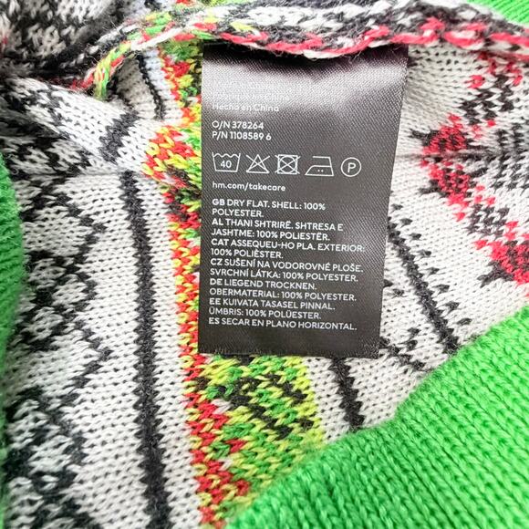 H&M Star Wars Grogu Yoda Joy To the Galaxy Holiday Sweater Size M Christmas - Picture 5 of 8